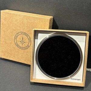 ForeverSpin Silica Glass Base – For Spinning Tops, Original Box & Papers, Black